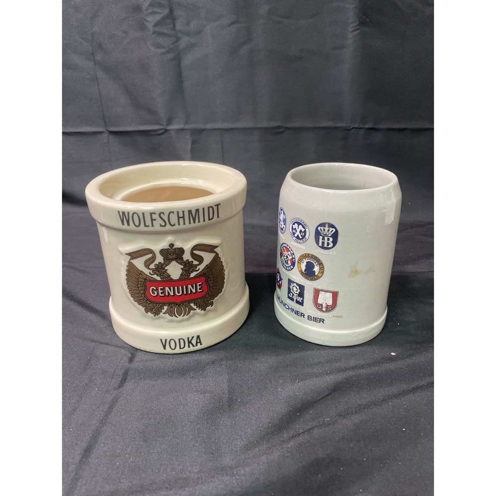 Vintage German Beer Stein GERZ & Wolfschmidt Vodka Crock Lot